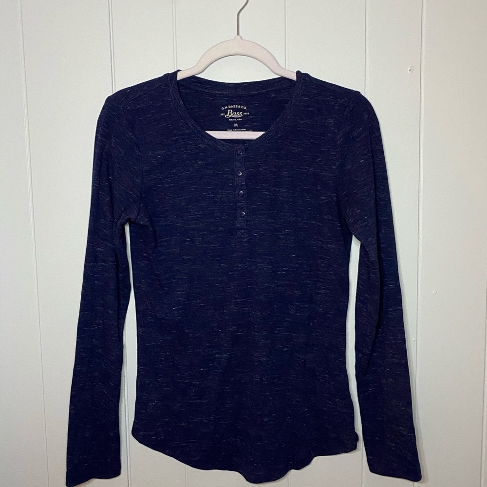 BASS ribbed long sleeve shirt